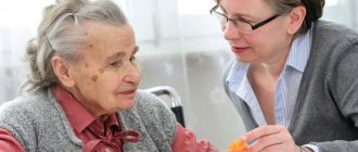 Treatment of senile dementia at home