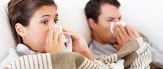 runny nose in man and woman