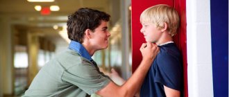 Elders bully younger ones at school